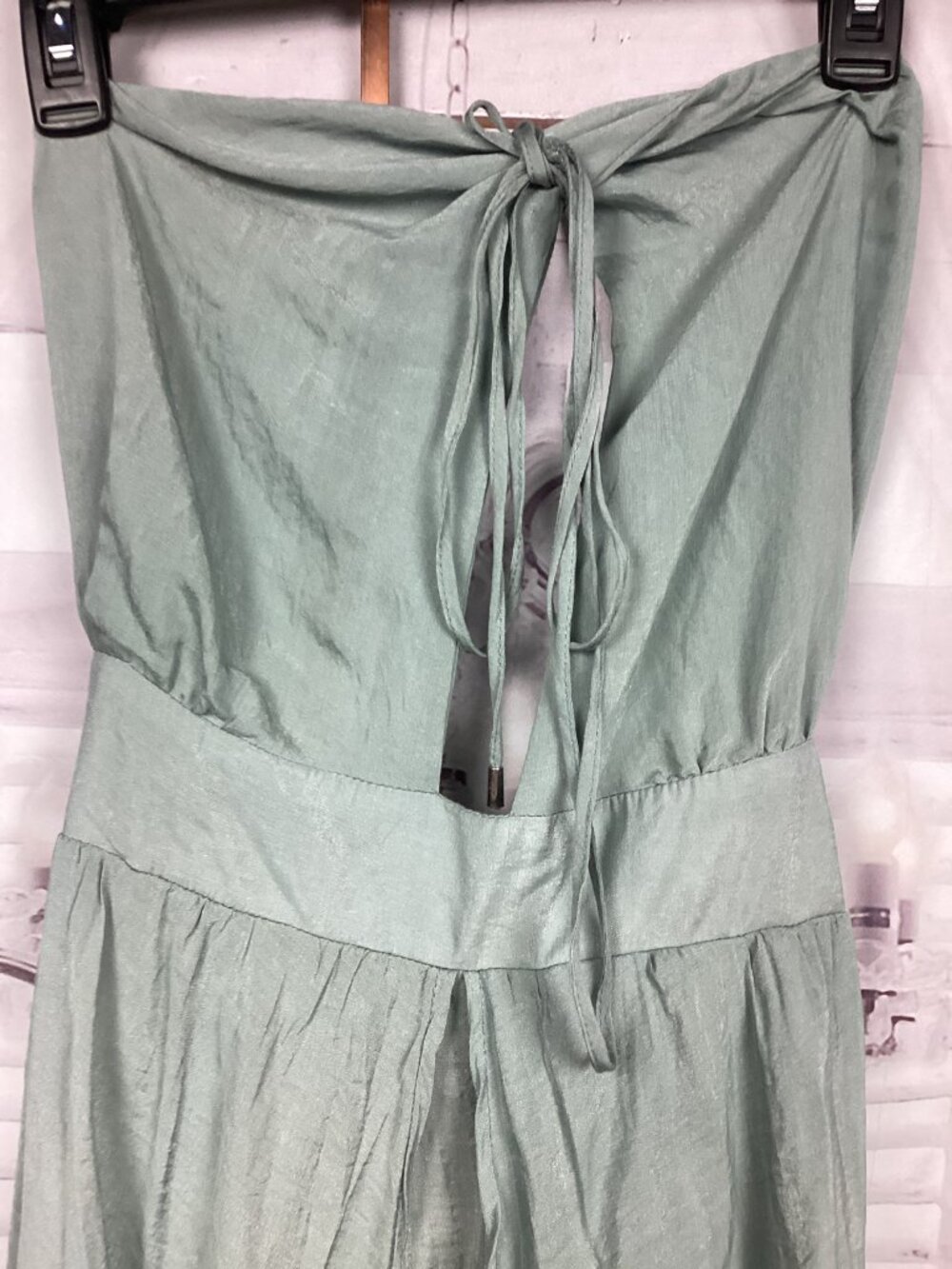 Hello Molly Sage Green Halter Maxi Dress 12 - Picture 6 of 11